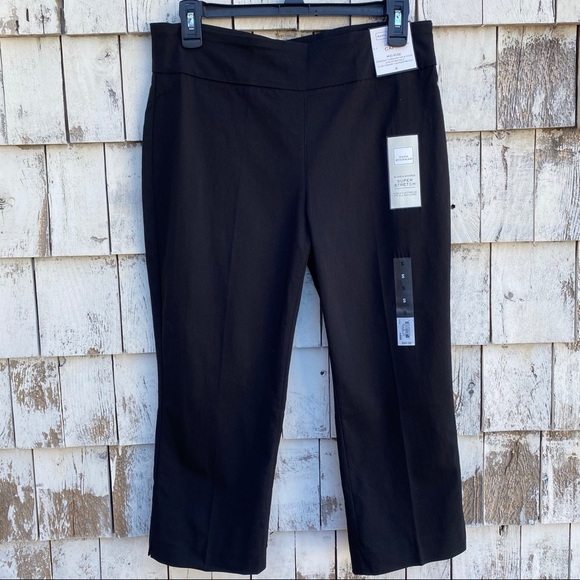 Dana Buchman Pants - Dana Buchman Slimming Mid-Rise Black Capri